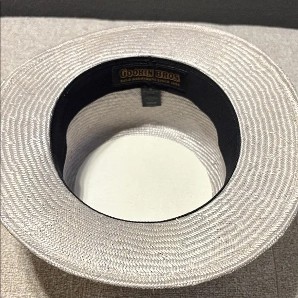 Stylish Goorin Bros.  Straw Boater Hat with Ribbon - brand new! - Picture 4 of 5
